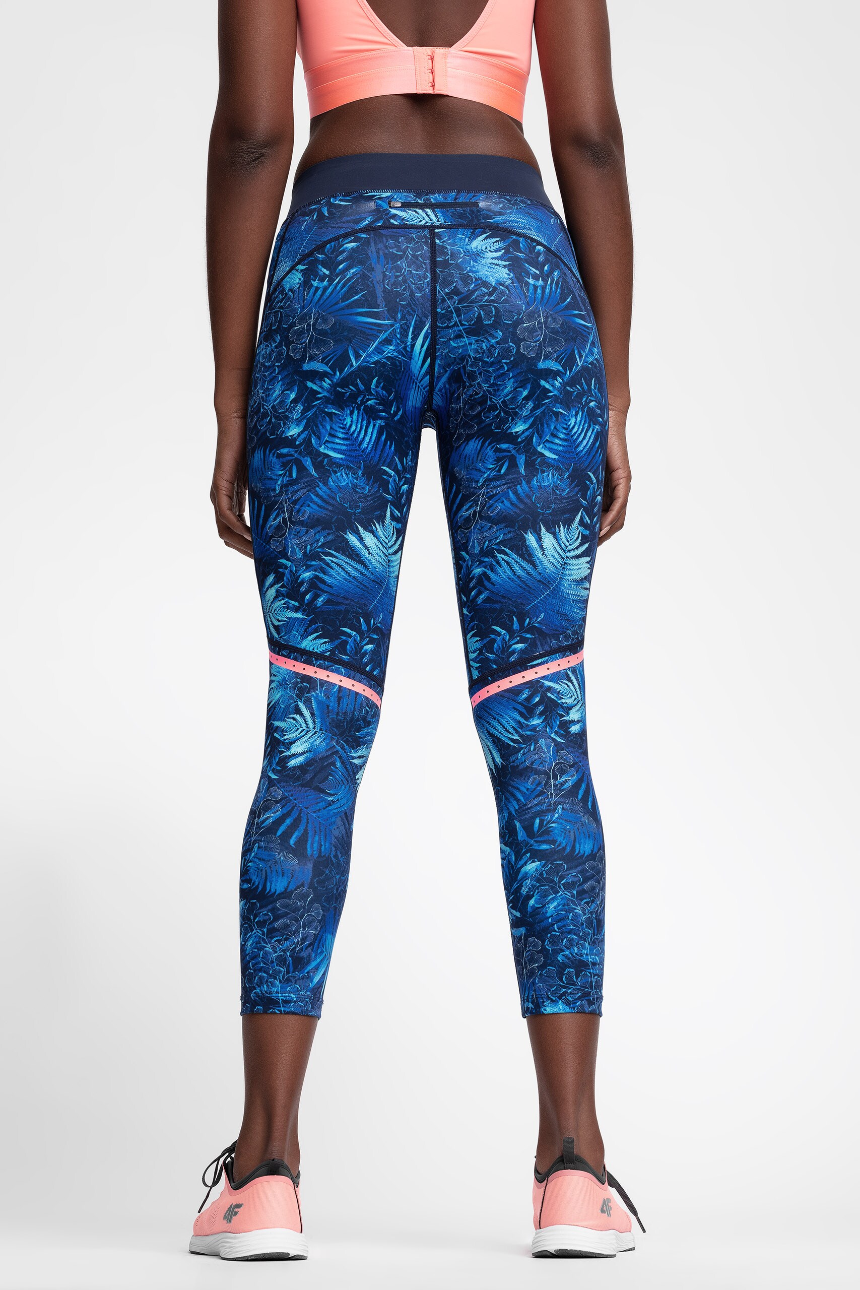 navy running leggings womens