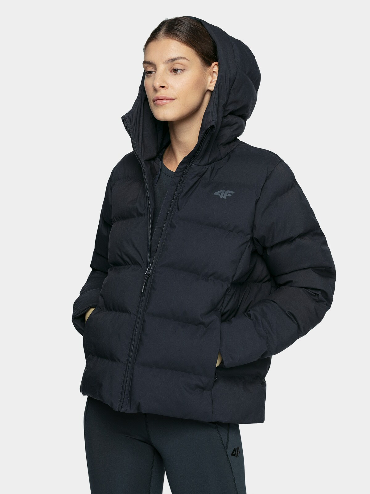 vans black padded coat