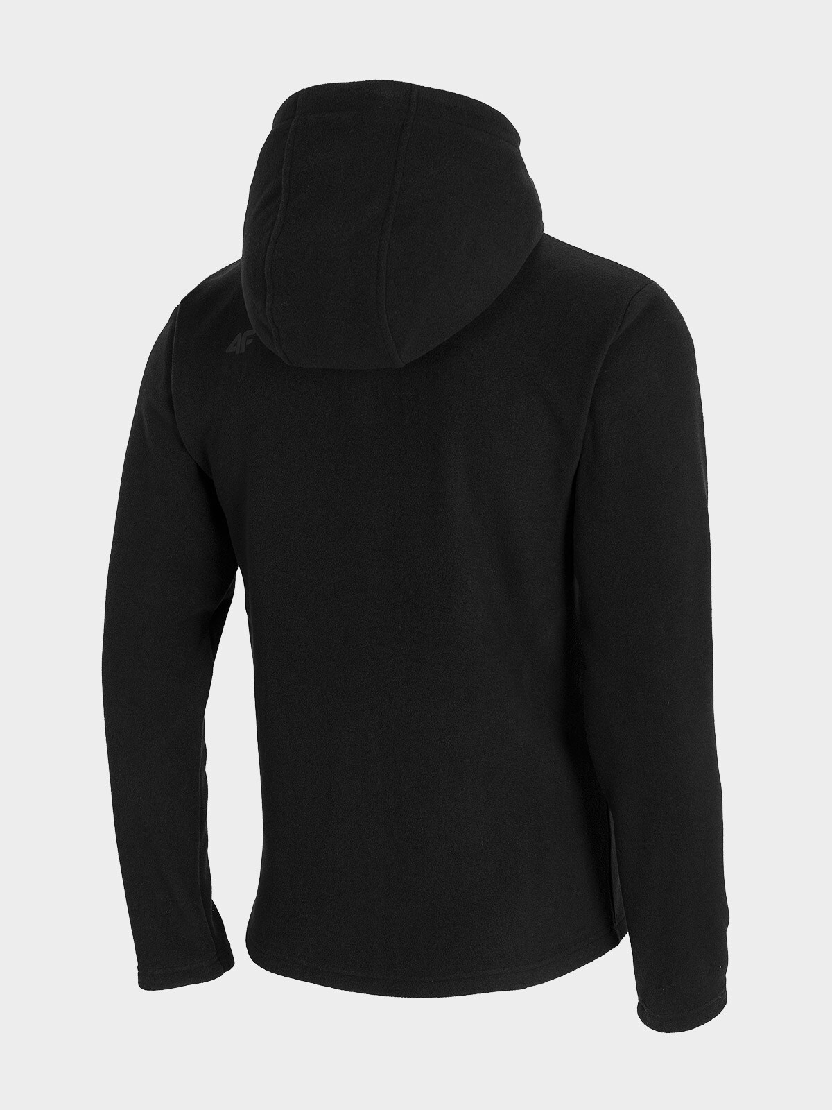 mens plain black fleece jacket