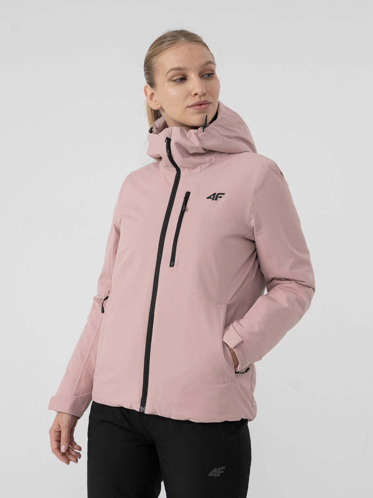 Women's ski jacket membrane 5 000 colour Powder pink | 4F - Sportswear and  Footwear