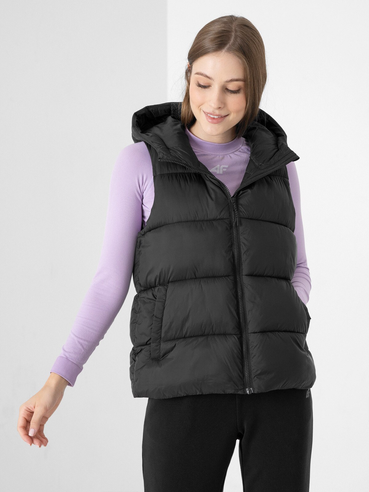 ladies puffer vests