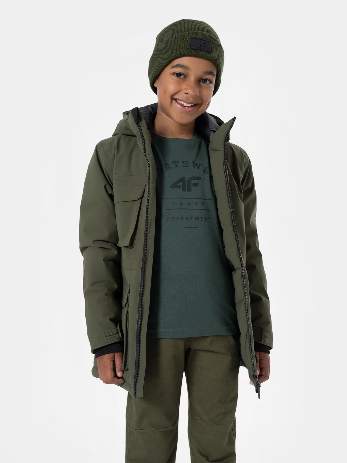 Boys' urban jacket 5,000 membrane | 4F: Sportswear and shoes
