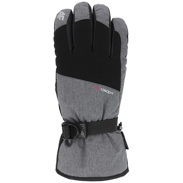 ski gloves grey 