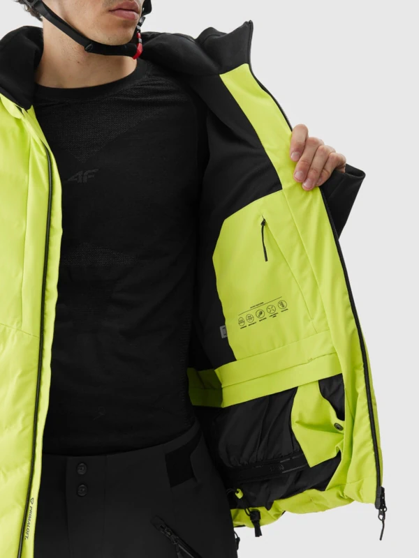 Men s 4FPro ski jacket Dermizax 20000 membrane lime green 4F