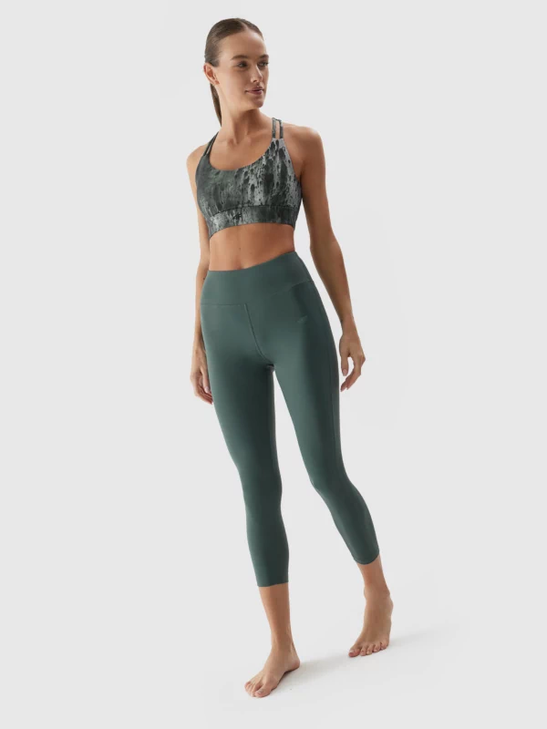 Girlfriend Collective Woman Leggings Dark Green Size S Recycled Polyester,  Elastane