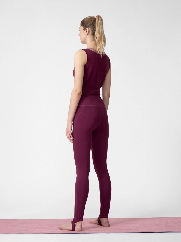 Strirrup leggings burgundy - Women's Leggings