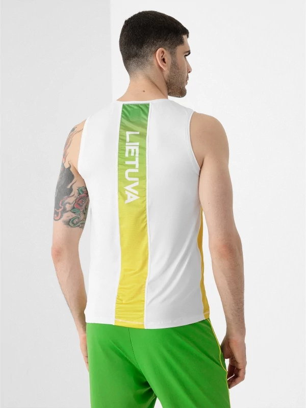 Men's functional T-shirt Lithuania - Tokyo 2020 colour White | 4F